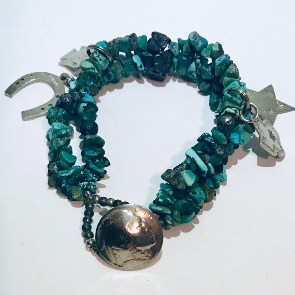 Bracelet, Turquoise & SS
